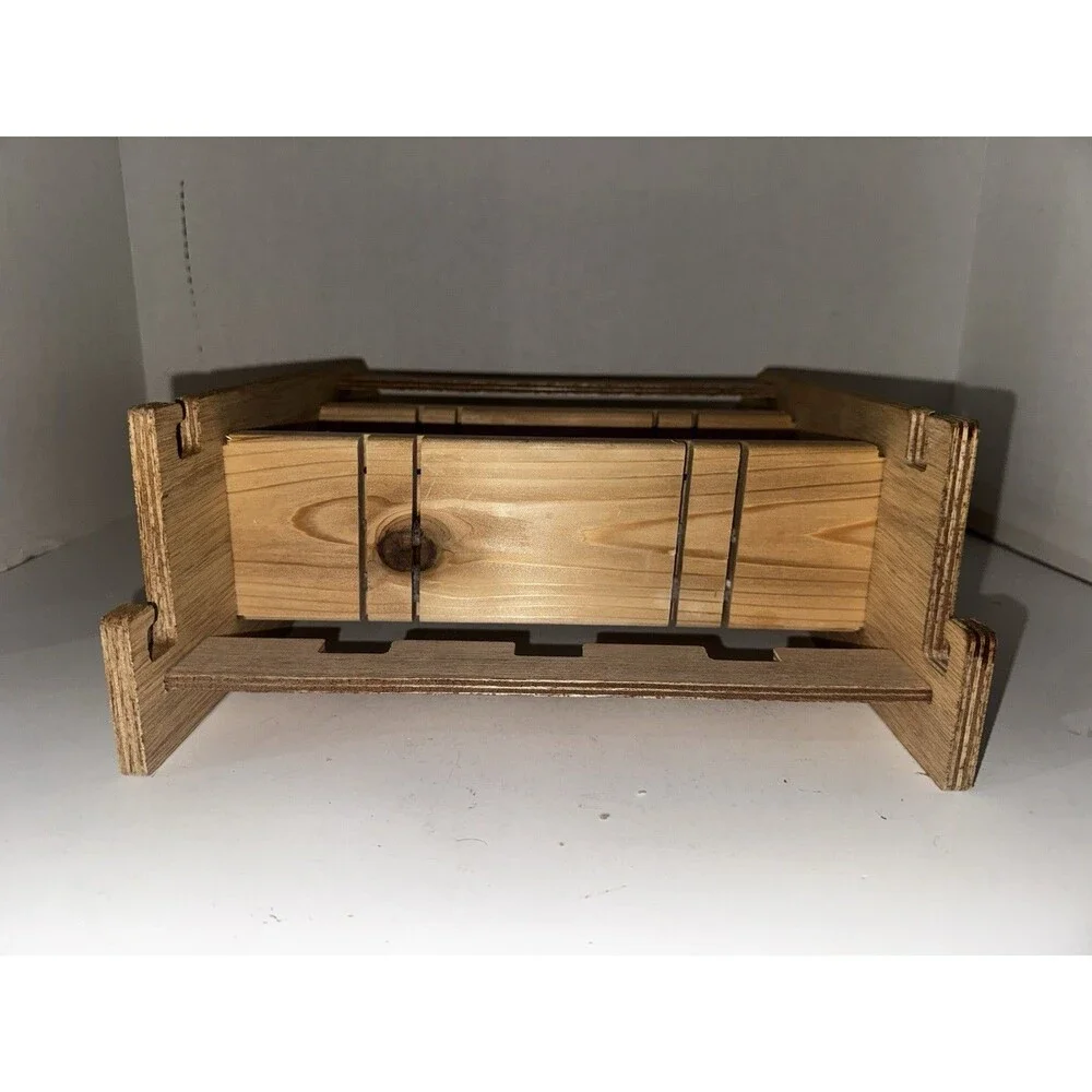 Dr. Squatch Wooden Soap Shower Caddy Rare Discontinued Get Dirty Stay Clean Wood